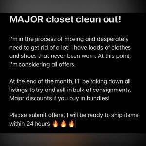 HUGE Closet clean out